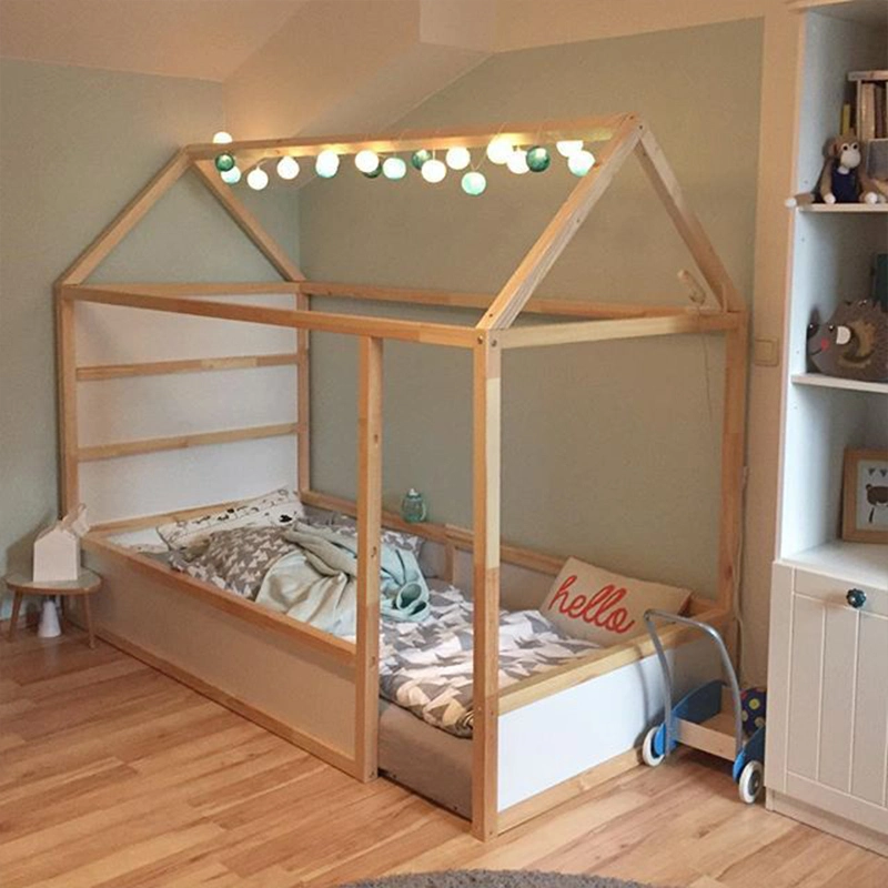 Solid Wood House Bed Vanish for Kid