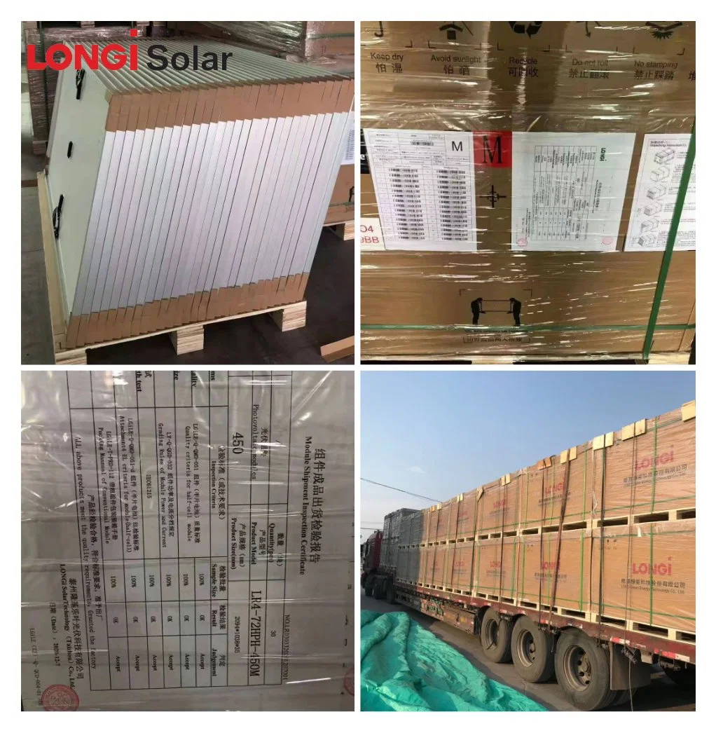 Tier1 Longi Jinko Yingli Ja Solar Cell 430W 440W 445W 450W 455W 460W Solar Panel