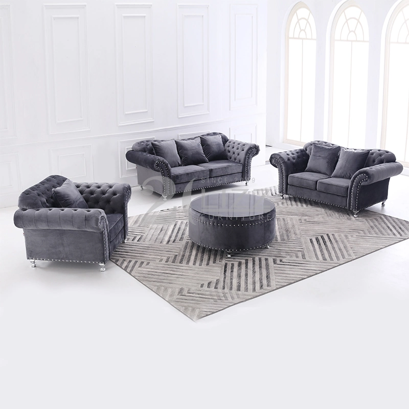 Promotion Wholesale/Supplier Home Decoration Living Room Furniture Velvet Sofa