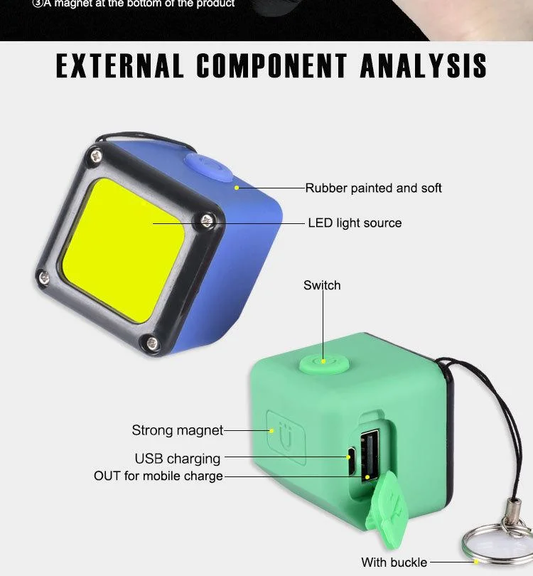 Best Outside Waterproof Lighting IP65 3W COB LED Outdoor Mini Tool Working Flood Light