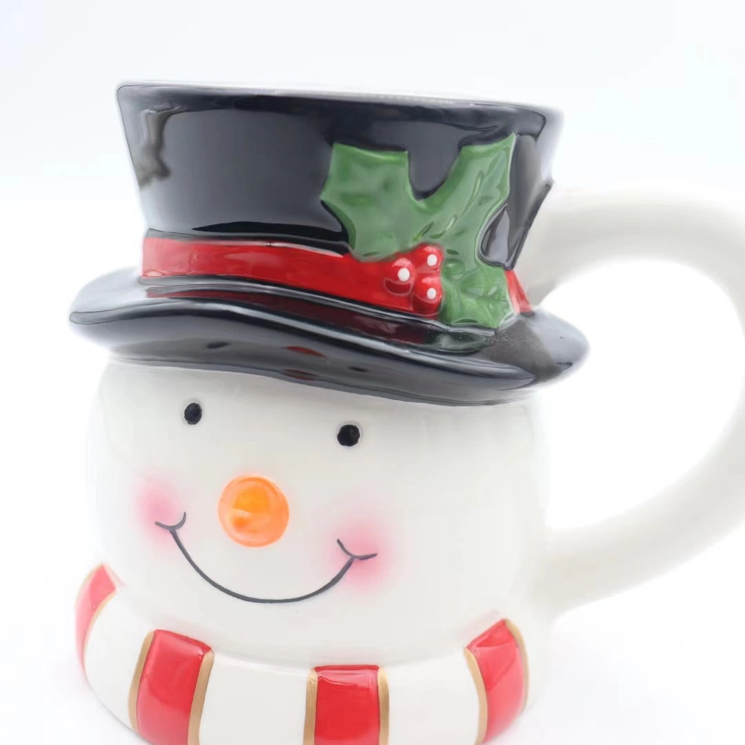 Promoción de forma personalizada de alta calidad Taza de porcelana para Navidad