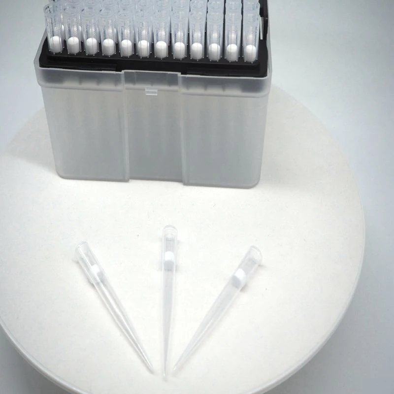 Hospital Lab Consumables Device PP Filter Pipette Tips for PCR Supplies