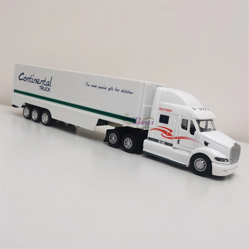 2024 Plastic Container Truck Scale Model Toy with Custom Paint and Logo