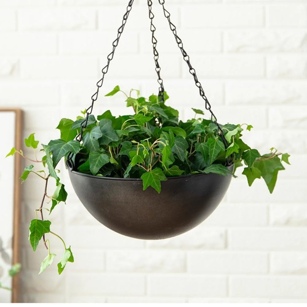 Plant Pot Hanging Planter Flowerpot Golden Hanger Iron Flower Storage Container Lawn House Bl19939