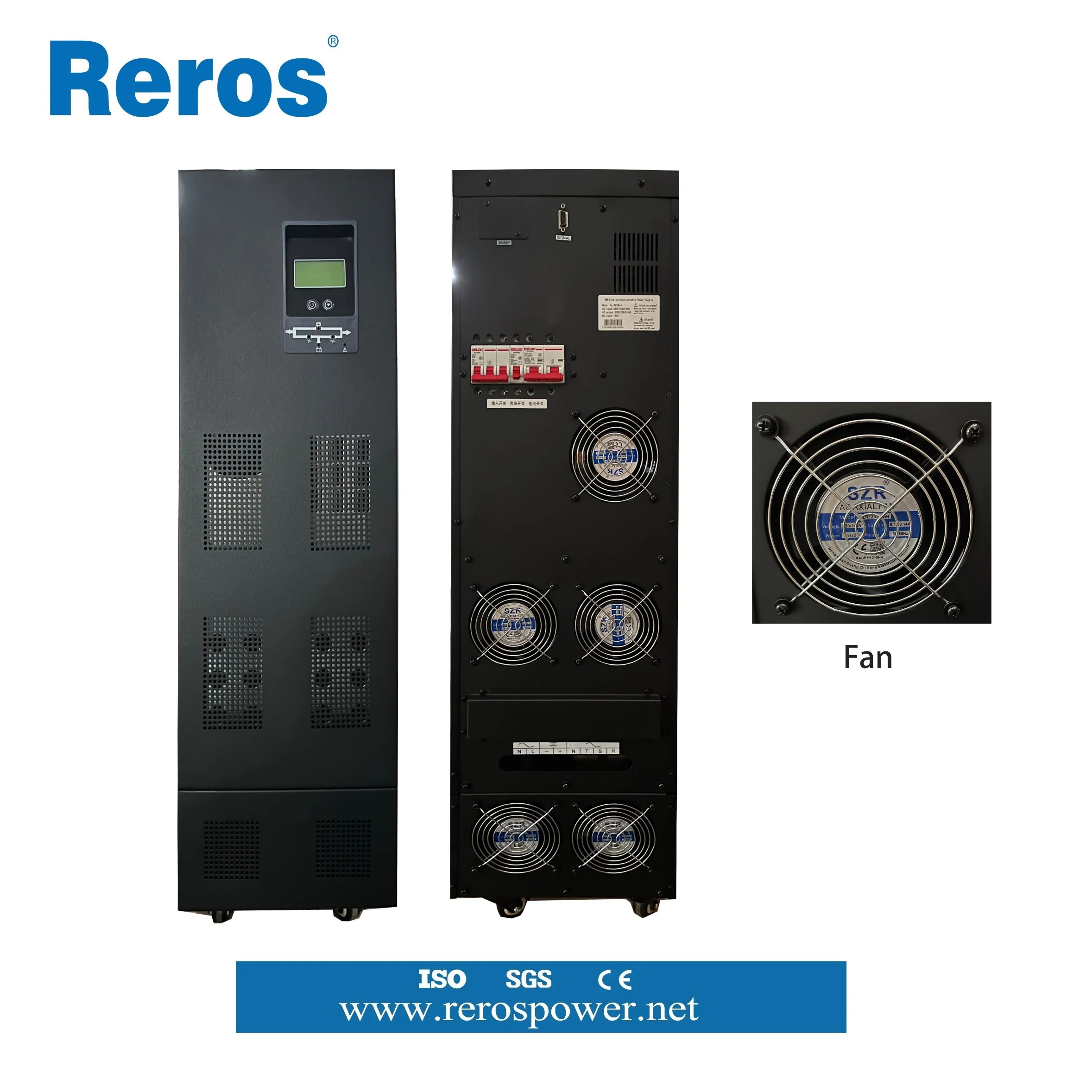 50kVA Three Phase Low Frequency Over Temperature Protection Online UPS Power Supply