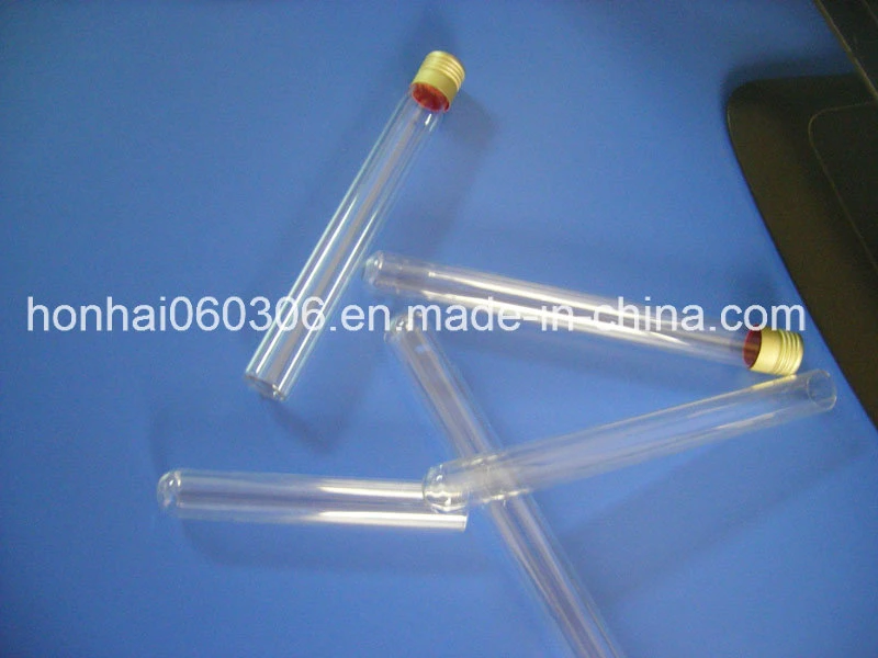 Clear Glass Test Tube with Aluminum Screw Cap