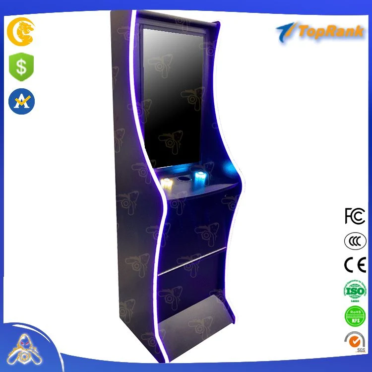 Machine de jeu de casino de gros de 43 pouces écran incurvé en ligne casino de jeu de compétences de l'argent Gambling Slot Machine Cabinet gagner de l'argent Verrouiller Lien Multi 4 en 1