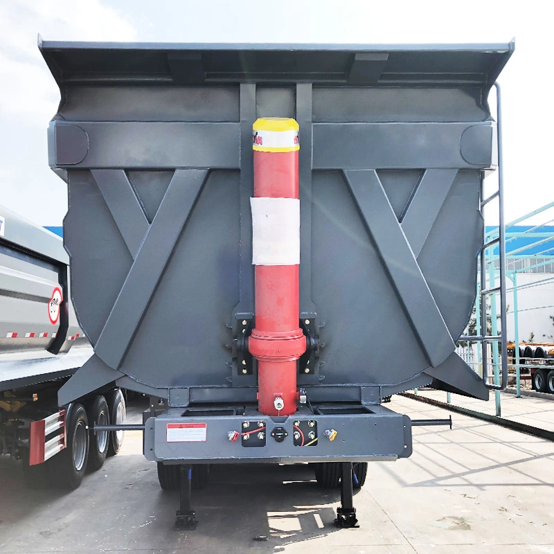 60 Ton 3 Axle Tipper Dump Trailer with Electric Tarpaulin for Sale in Benin