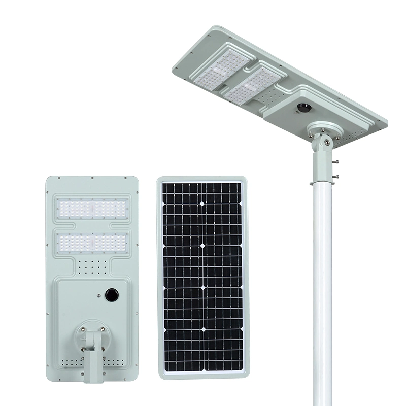 Aluminum Housing IP65 All in One Integrated Lithium Battery Solar LED Street Light 120W