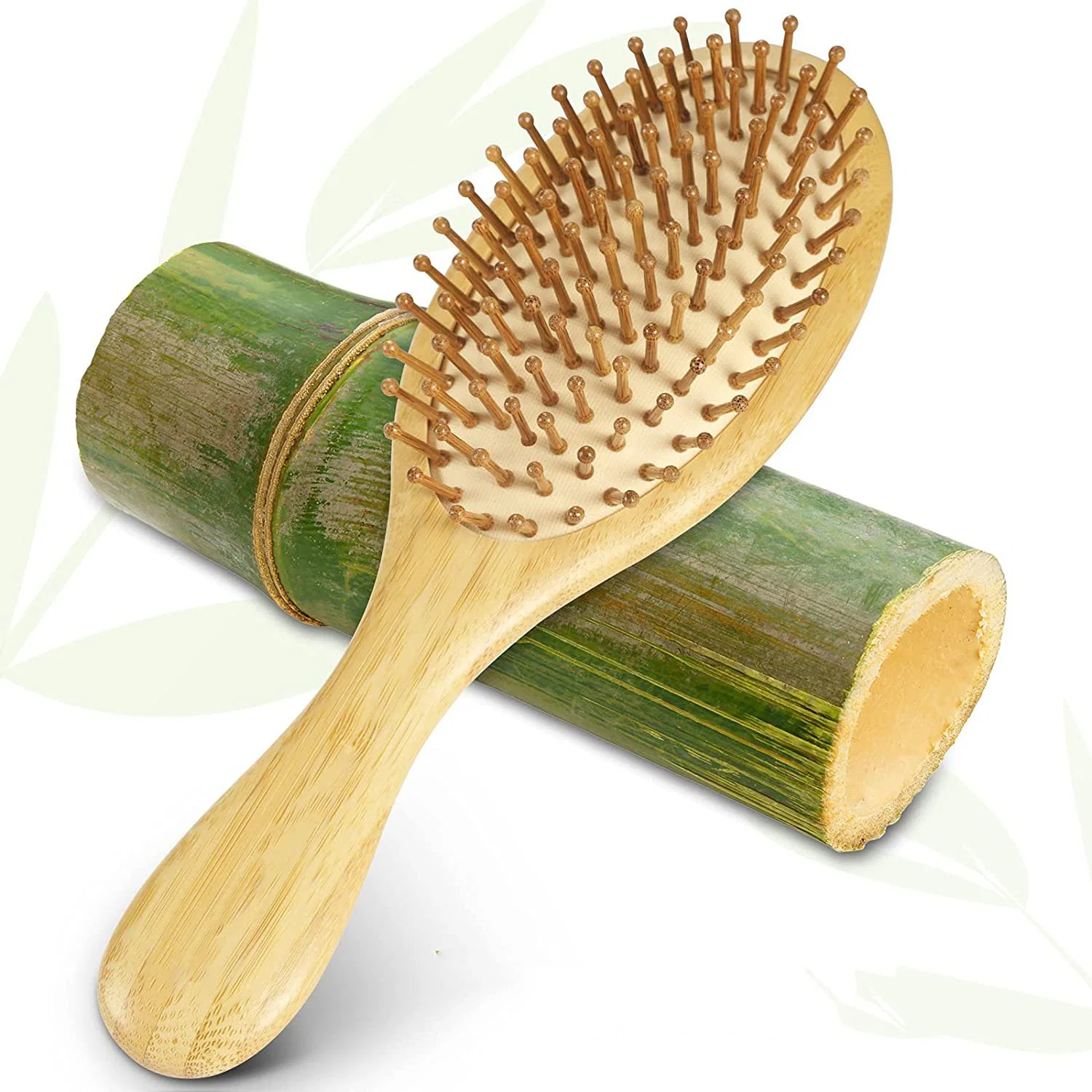Eco-Friendly Biodegradable Natural Bamboo Massage Comb Wood Hair Brush