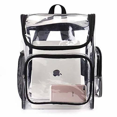 2022 Bolsa de Nueva Escuela de las mujeres claro Mochila impermeable transparente de PVC Bolsa Mochila escolar para niños Unisex Zipper mango suave