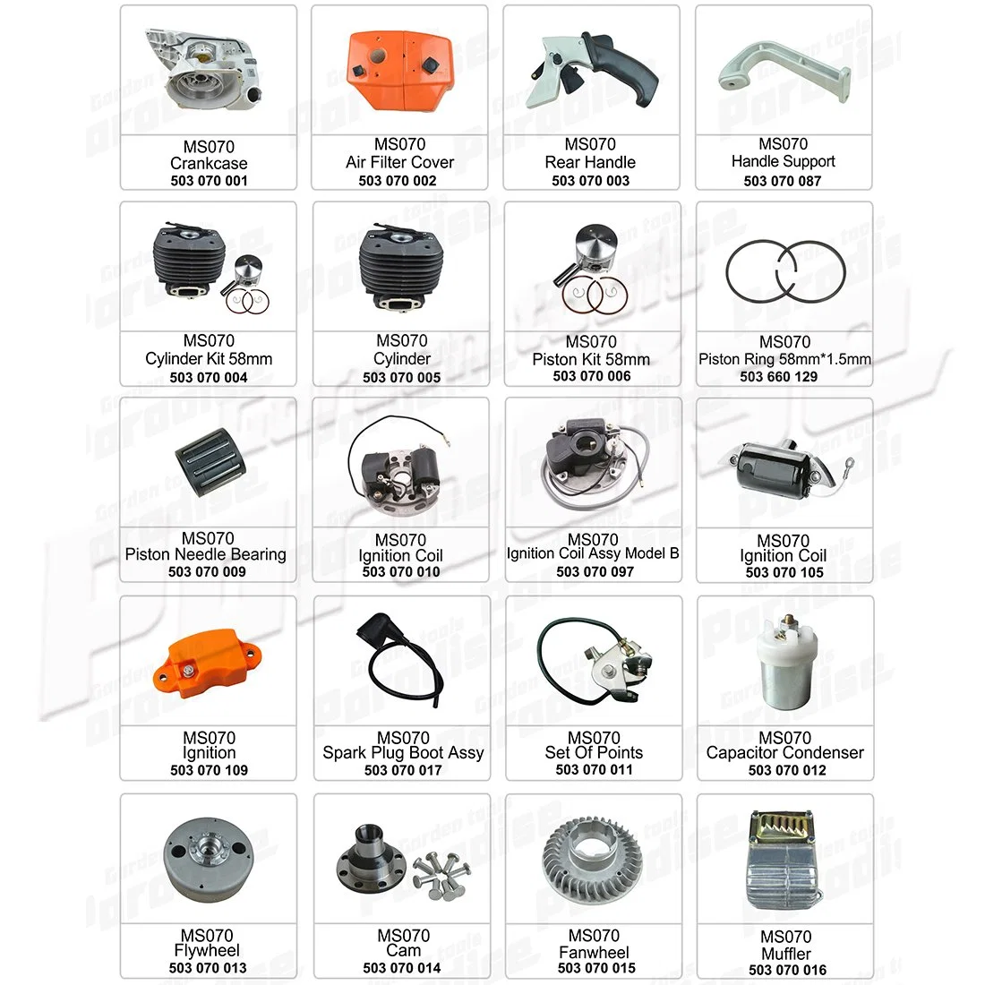 Gasoline Chain Saw MS070 Fuel Pipe