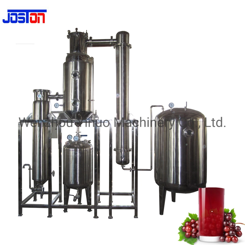 Joston 200L Wort Syrup Sauce Concentration Single Effect Rising Film Evaporator