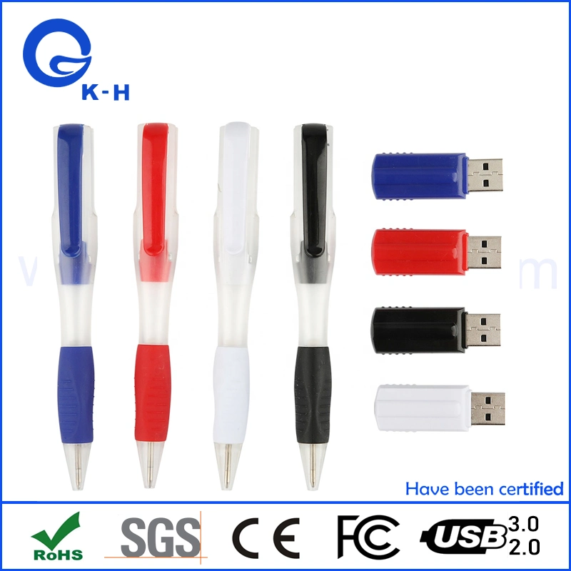 Unidad de memoria Flash USB 2,0 de Ballpoint 8GB 16GB 32GB