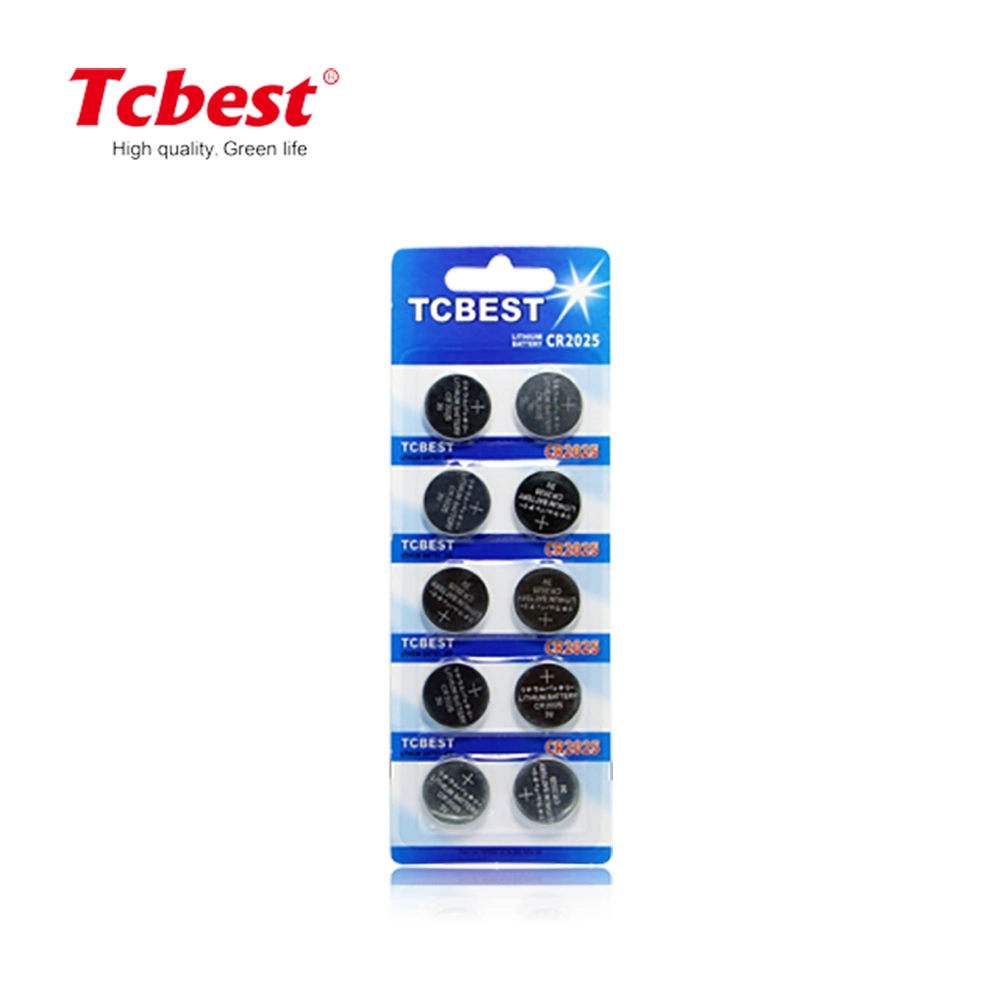 OEM Accepted Hot Sale Cr2025 Primary 3V Lithium Button Cell Coin Battery for Remote Control/Scales/Calculator/Watch/Medical Instruments/Computer Motherboard