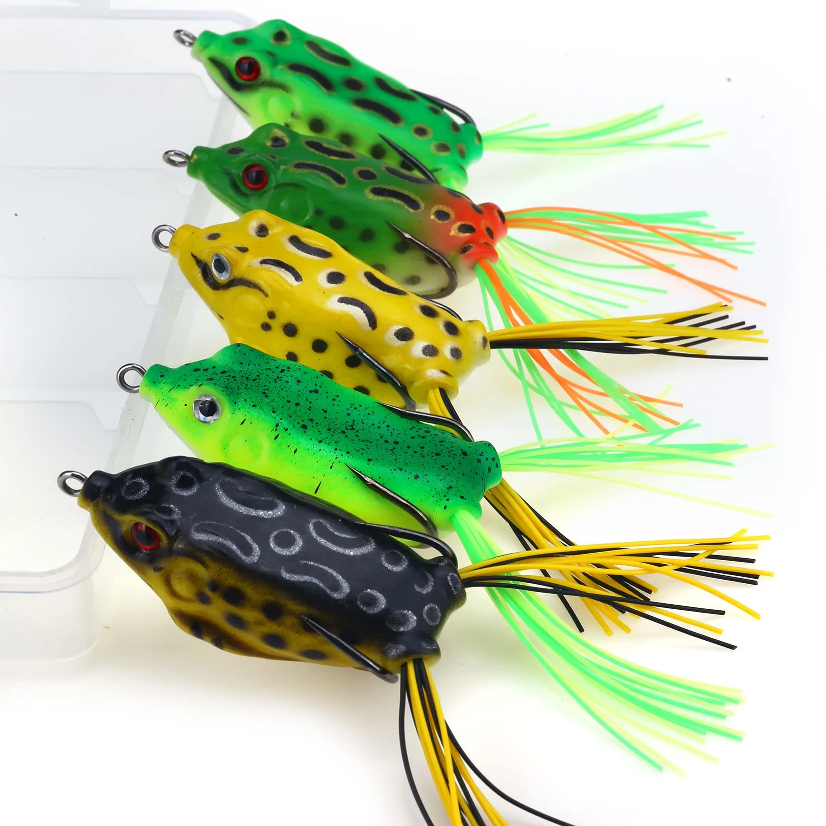 Topwater Frog Lure Bass Trout Realistic Prop Swimbait Fishing Lures