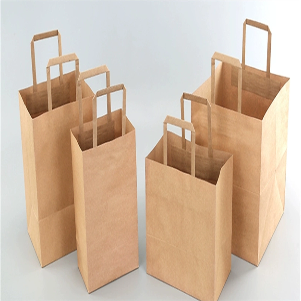 Recycled Custom Kraft Printing Cardboard Luxury Gift Paper Bags and Boxes with Handle for Shopping Bag