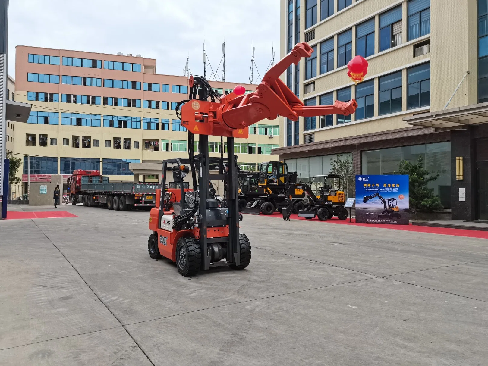 Jg-K35 3.5ton New Engine Chinese Forklifts Portable Hydraulic Diesel Forklift Truck for Sale