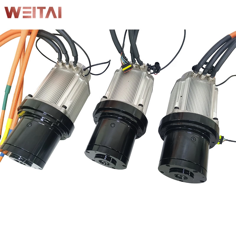 China Wholesale/Supplier Factory Direct Sale 3.0 Kw Permanent Magnet Synchronous Motor Wheel Drive Double Reduction Electric Motor