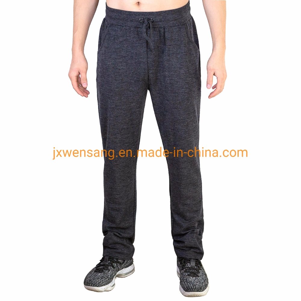 Organic Merino Wool Yoga Sweatpants Joggers Casual Loose Fit Athletic Long Pants