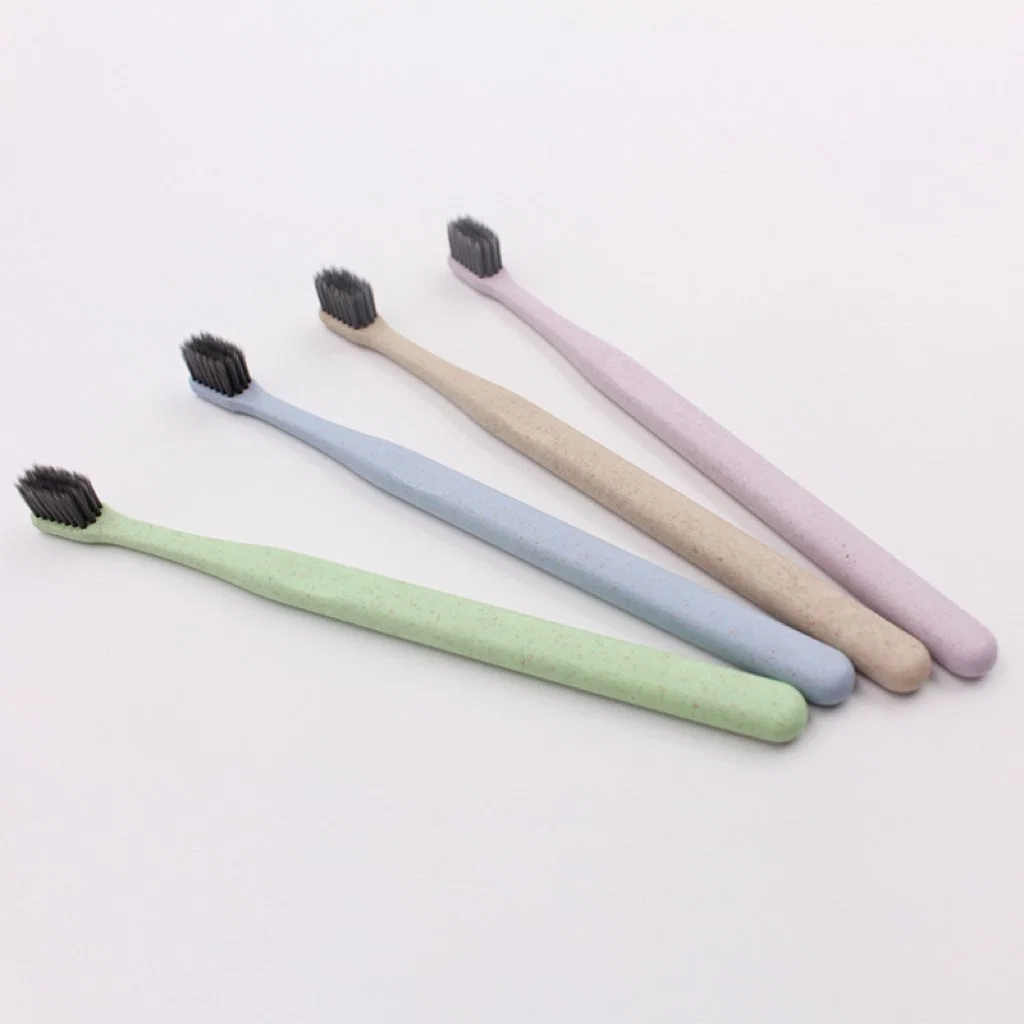 Custom Unique Personal PP/Nylon/Whaet Straw Oral Care Adult/Child Household/Travel Toothbrush