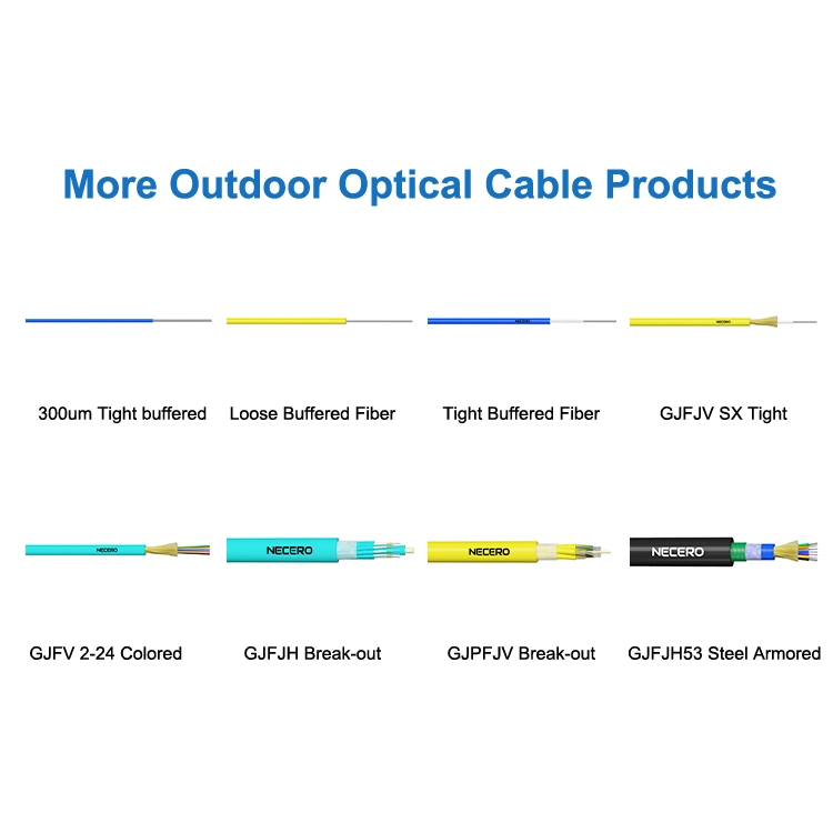 Fiber Cable Single Mode Optical Fiber 2 Core GJFJV