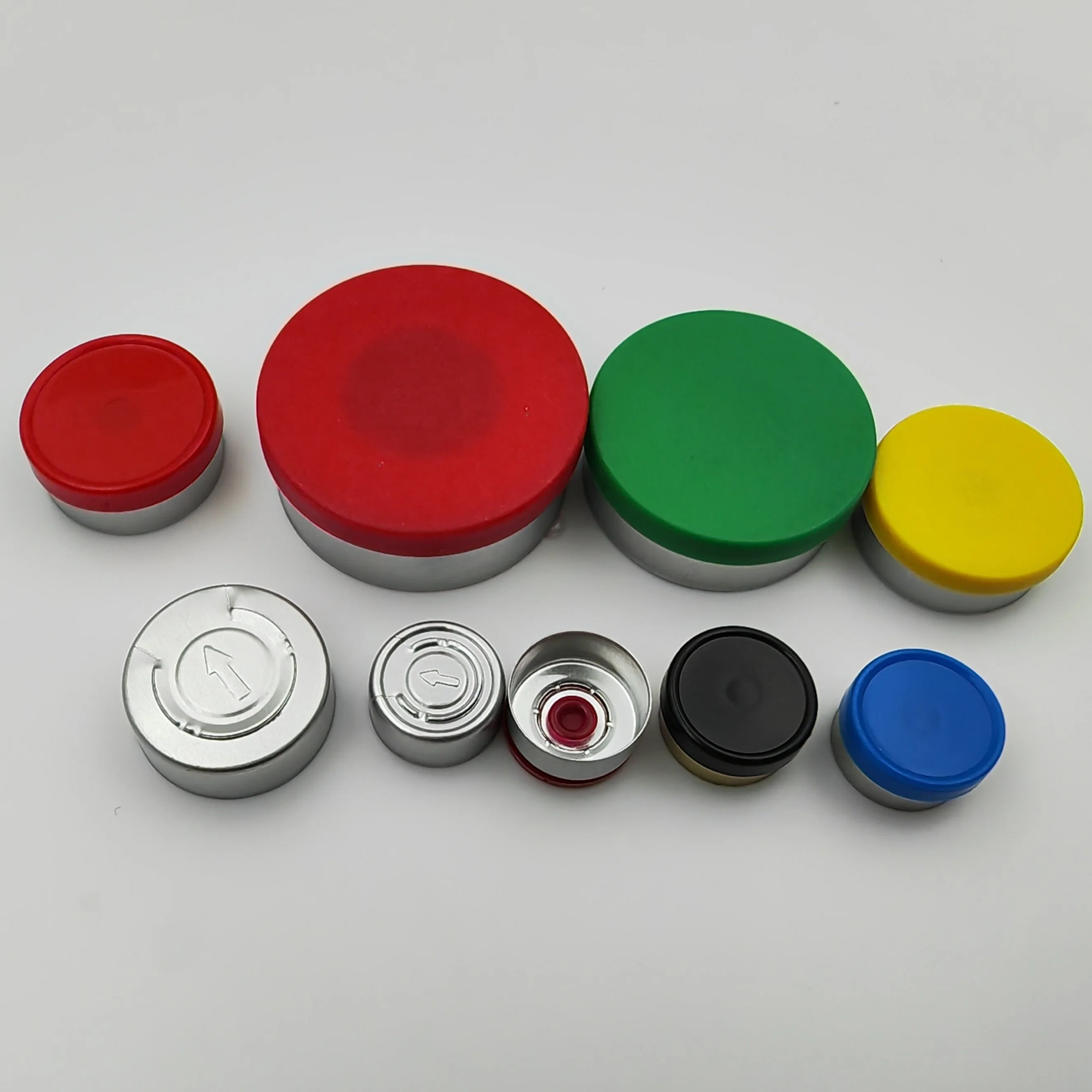 20mm Bottle Caps with Rough Surface and Plastic Edge/Medicine Bottle Lids