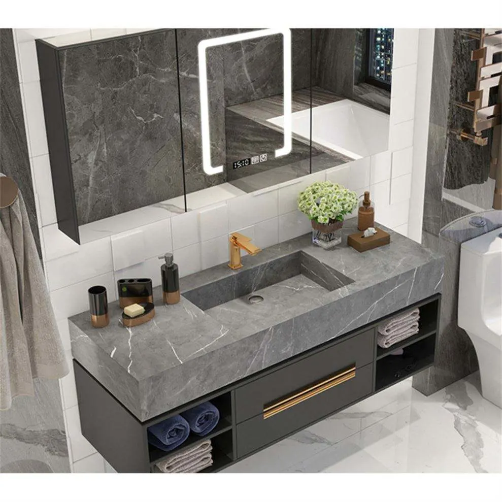Taula Furniture Chinese Factory 2023 New Design Sintered Stone Bathroom Countertop