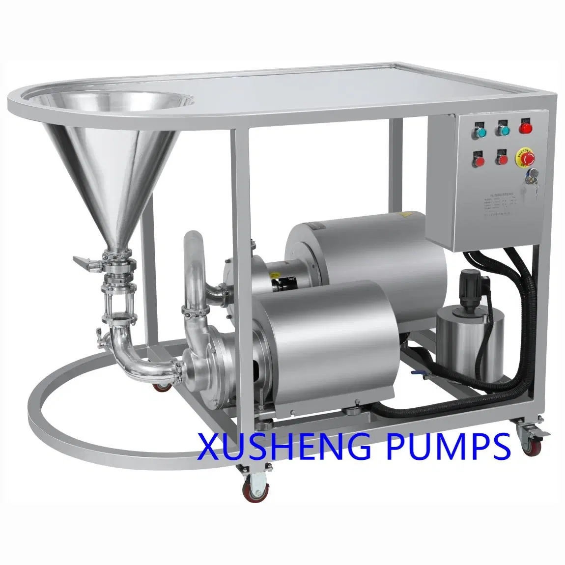 Xusheng TRL-B-140 Mezclador de alto corte mezcla de polvo mezcla de líquidos transferencia de alimentos Bomba mezcladora bomba emulsionante Mezclador Homogenizador