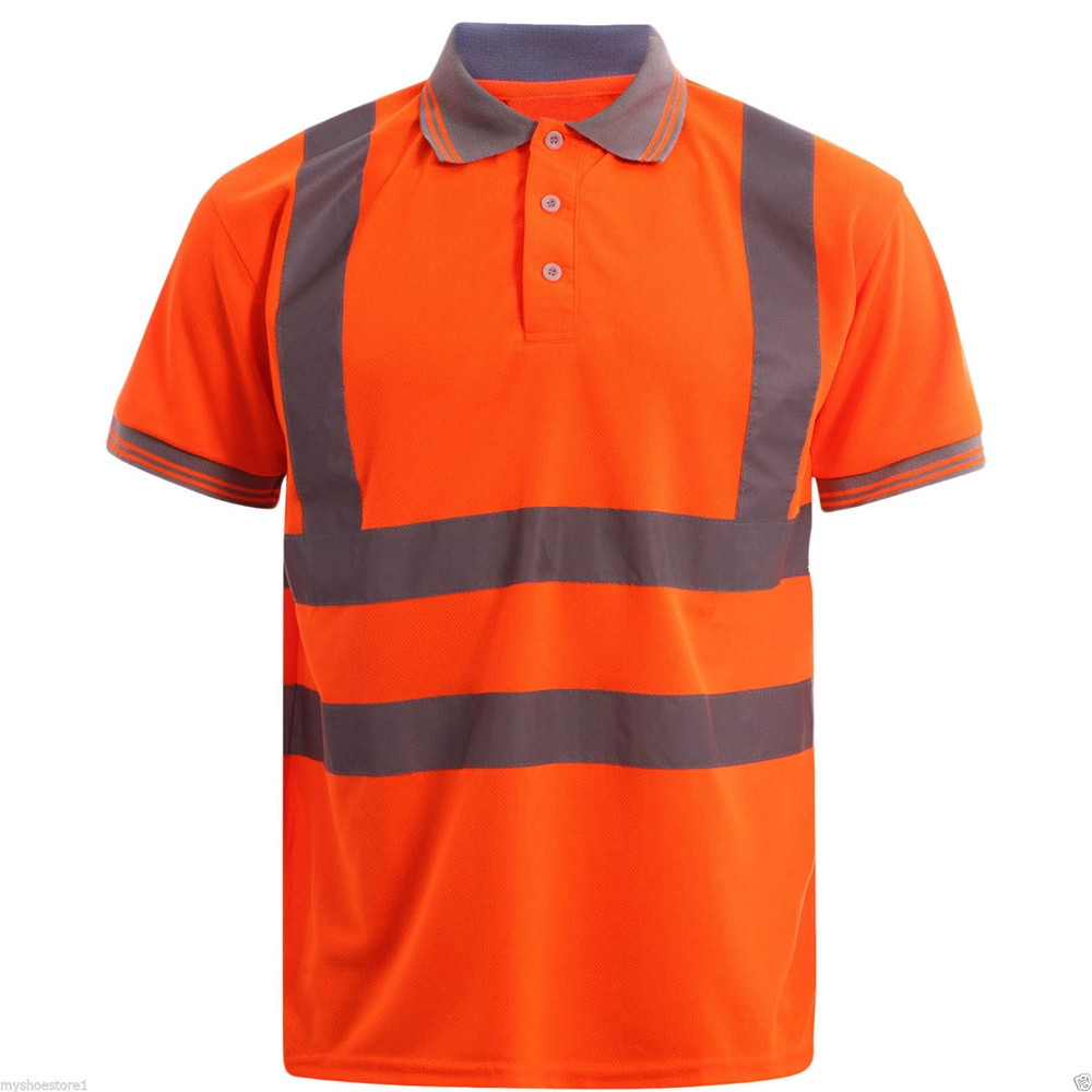 Bandes réfléchissantes de sécurité personnalisé Polo T Shirt Vêtements de travail d'été salopettes