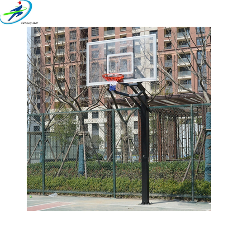 Century Star School Plastic Basketball Stand Manufacturers Outdoor and Indoor Square Tube Basketball Hoop Stand for Racing