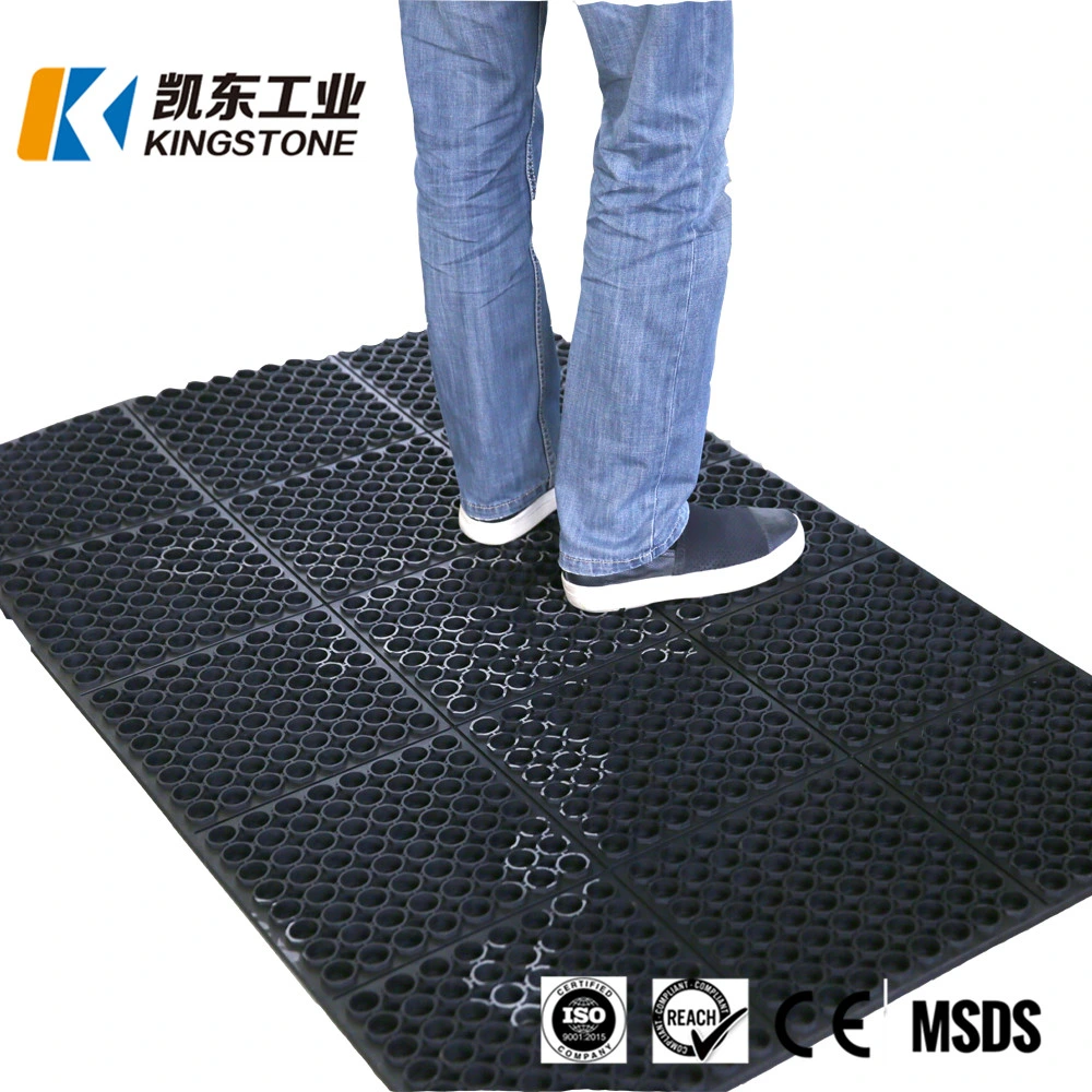 3FT*5FT Heavy Duty Kitchen Anti Slip Drainage Hollow Safety Rubber Mats Flooring