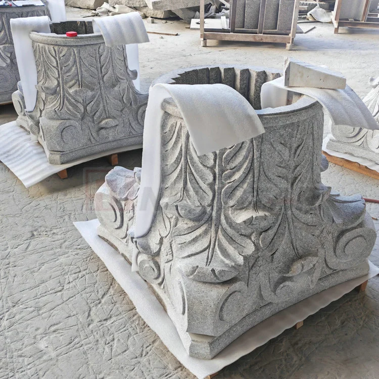 Columnas de mármol de granito piedra tallada Pilar Diseño para interiores Pilares de diseño para la venta