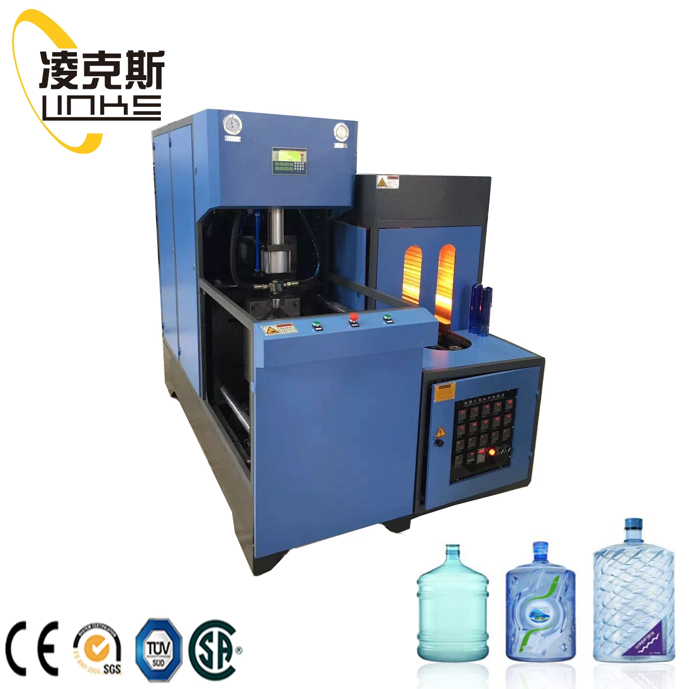 800bph Semi-Automatic Pet Plastic Bottle Blow Molding Machine for Filling