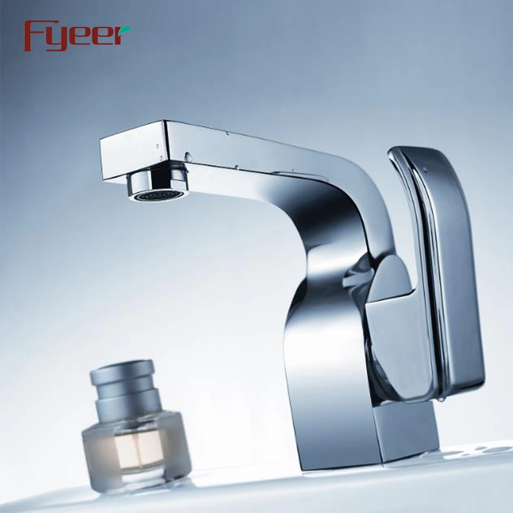 Fyeer Durable Brass Basin Faucet Single Handle Bathroom Water Robinet