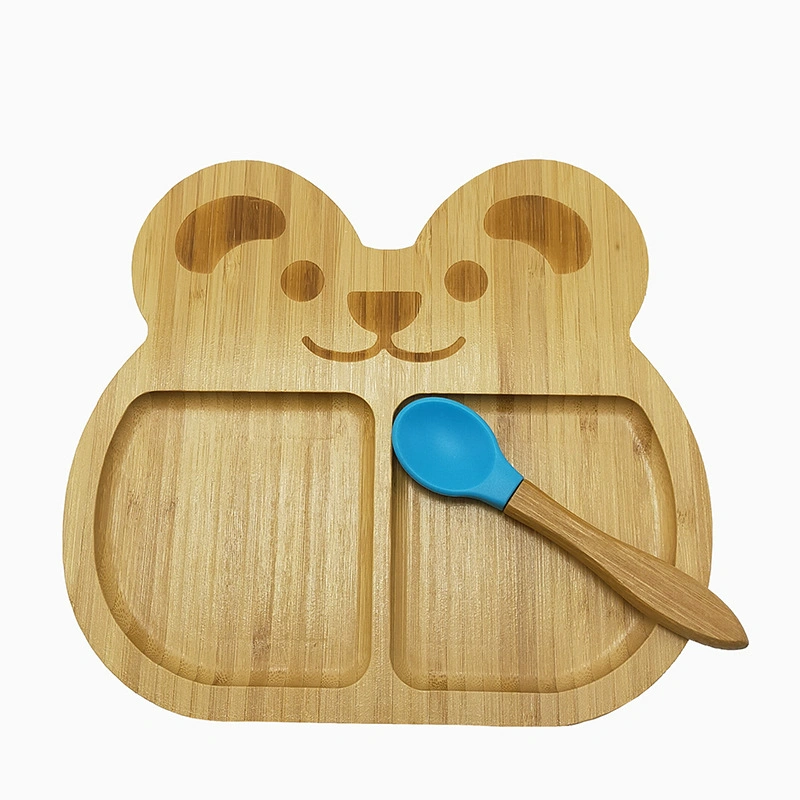 Bamboo Kids Eating Dish Plate Bamboo Tableware