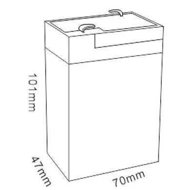 Tcs fabrique une voiture jouet avec une batterie au plomb rechargeable de 6V 4.5Ah 20h pour outils électriques d'urgence.