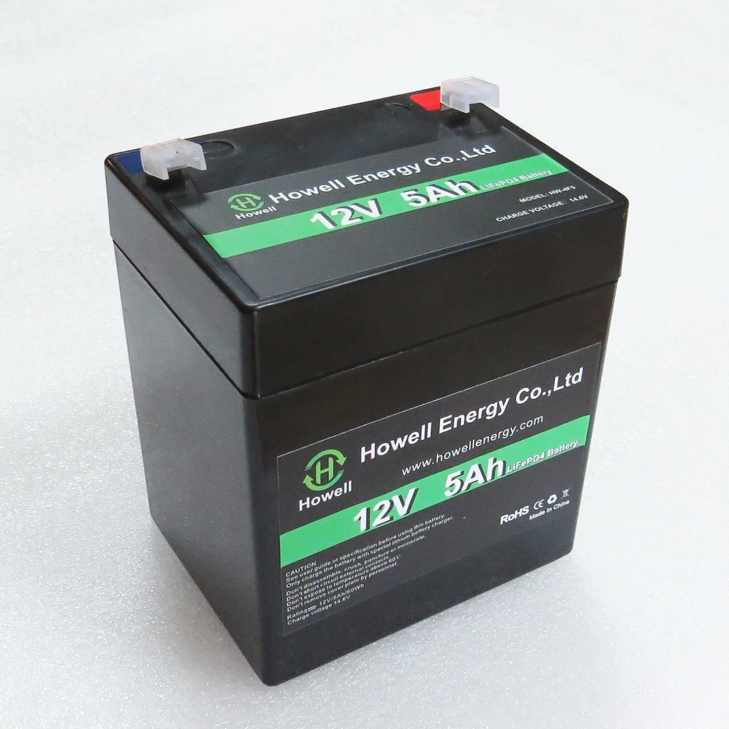 IEC62133 Approved Replacement 12.8V 5ah Lithium LiFePO4 Battery for UPS