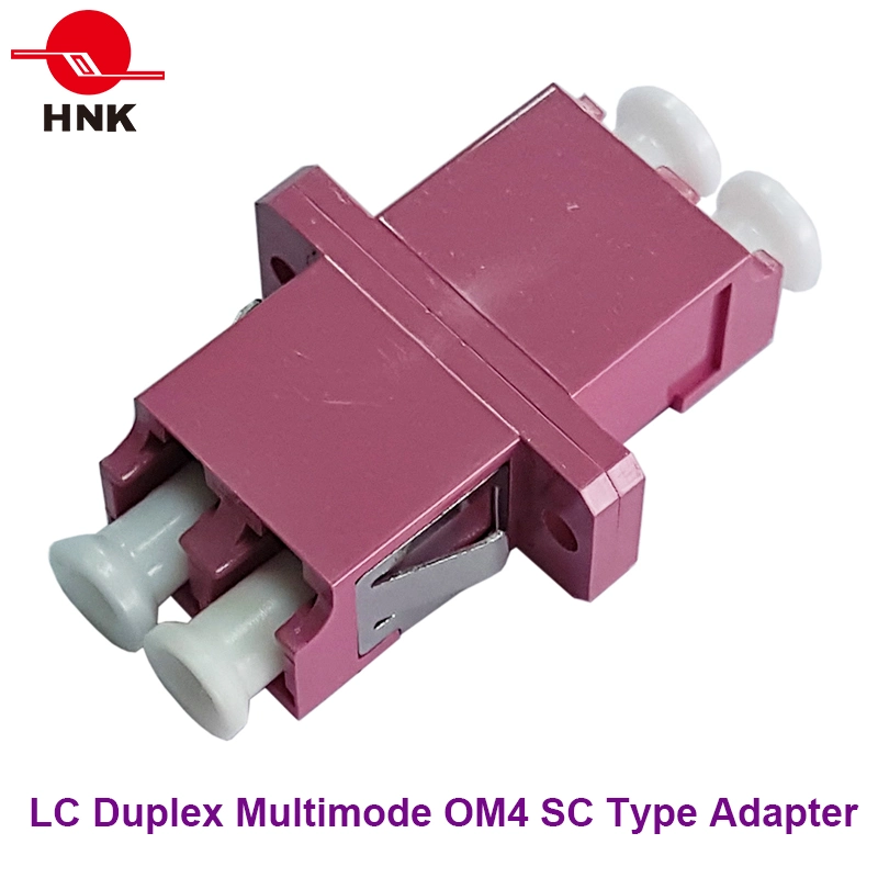 LC Duplex monomodo multimodo/APC/OM3/OM4 Adaptador de fibra óptica tipo SC