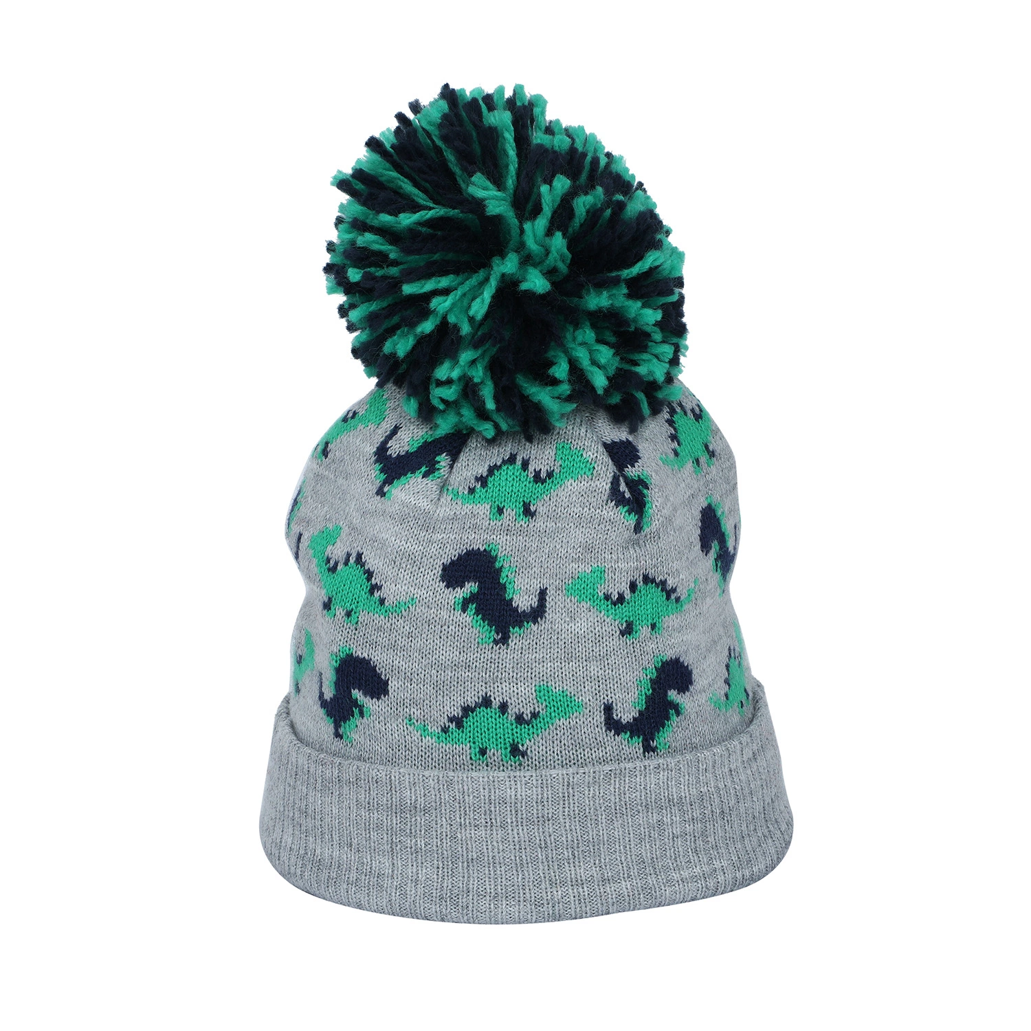 POM POM Thick Cuff Knitted Winter Warm Cap Beanie Hat