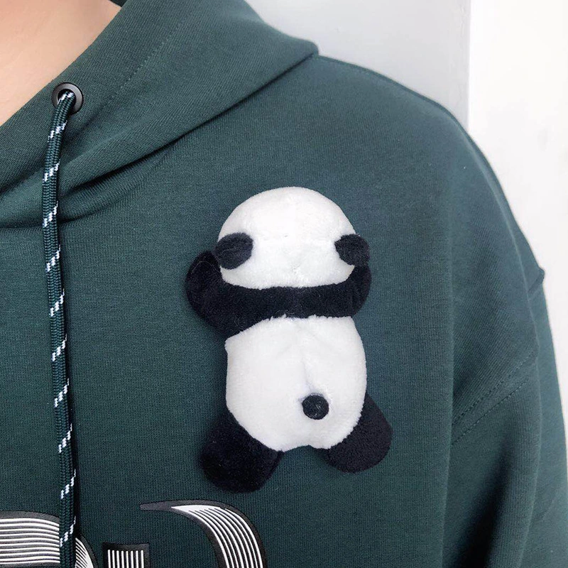 Cute Soft Plush Panda Badge