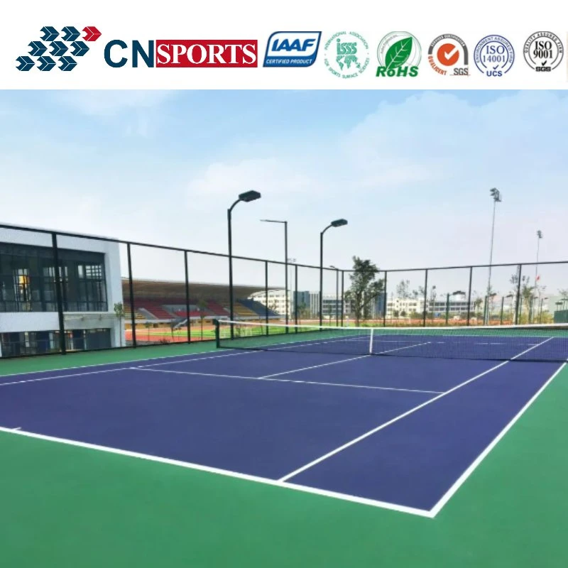 High Rebounce Acrylic Coating Outdoor All Weather Use Tennis Court Sports Flooring