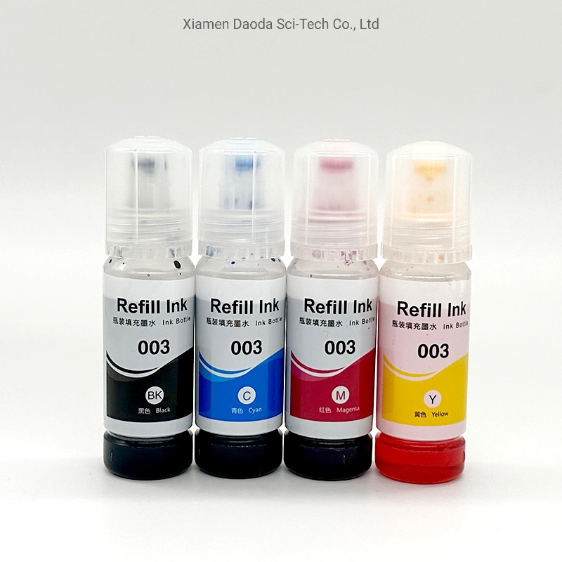 Refill Dye Ink 002/003/004 for Epson L3110/L5190/L3151/L3150/L3111/L3156/L3160/L3116/L1110/L3100/ L3101/ L3170/L4150/L416/L6160 /L6170/ Ecotank Inkjet Printers