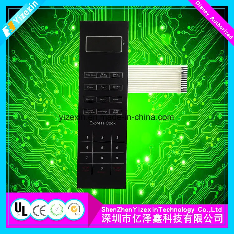 Medical Equipments Embossed Keys Membrane Keypad with FCC