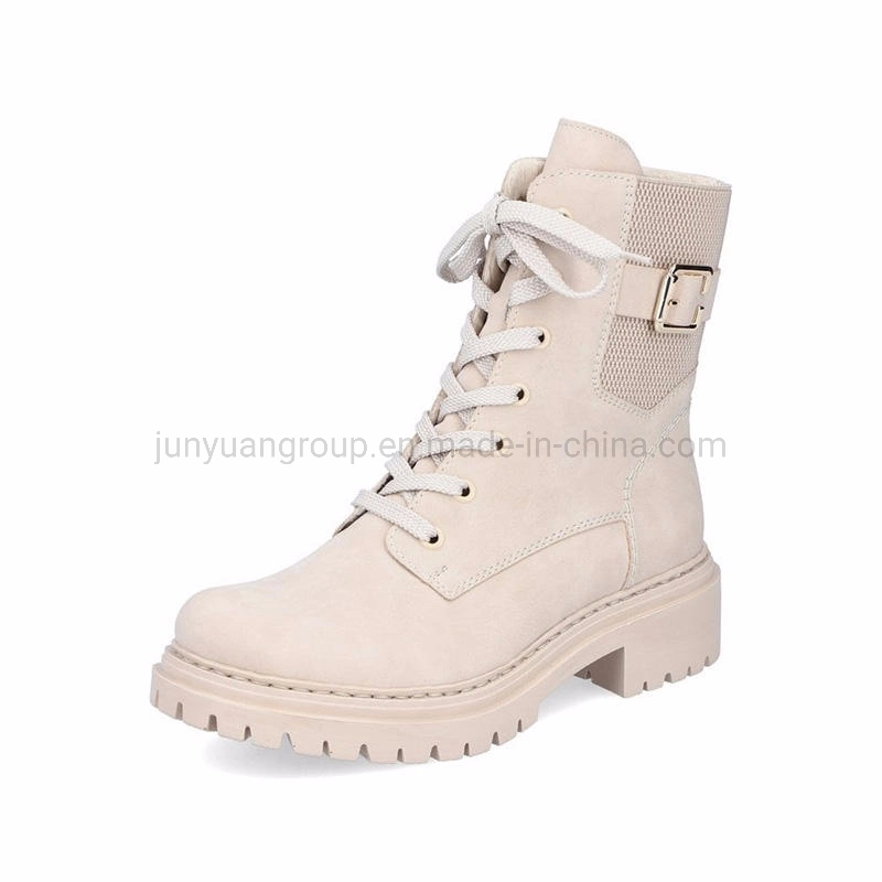 Fashion Winter Autumn White Work Office White Black Ankle Warm Leather Women&prime; S Boots