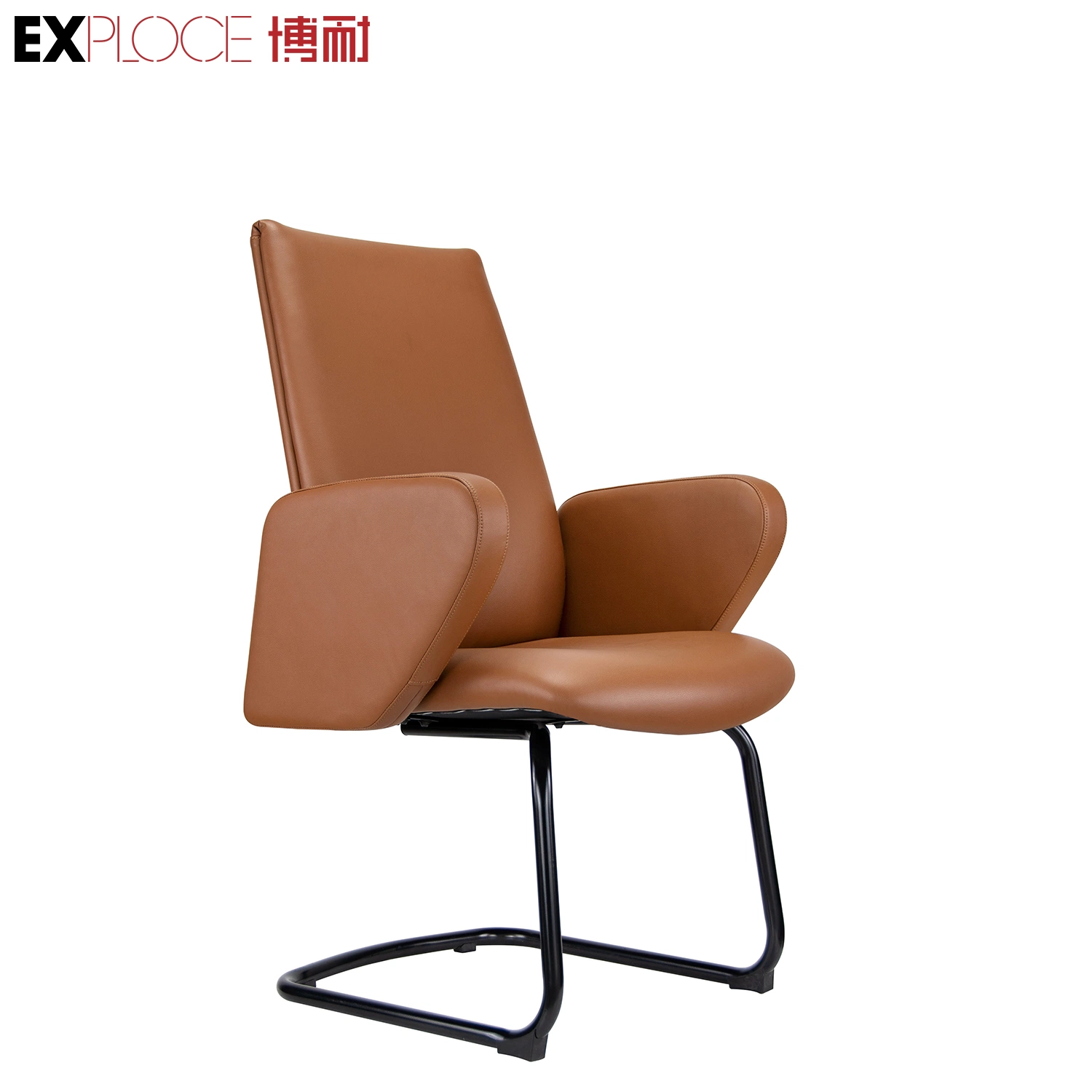 Aisa Hot Sell High Quality Anti-Scratched PU Leather Metal Paint Base Waiting Room Guest Chair