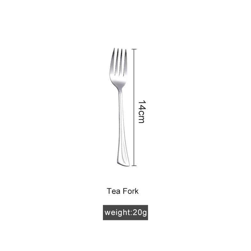 Cubertería Fork cuchara vajilla Acero inoxidable Cubertería juego para el hotel Y en casa