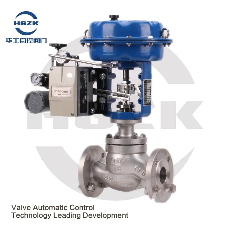 Stainless Steel Pneumatic Diaphragm Regulating Valve with Positioner