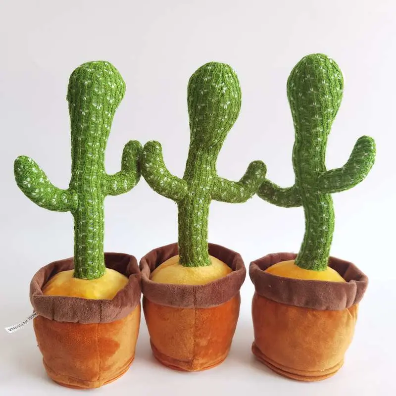 2021 Wholesale/Supplier Price Stuffed Music Simulation Plush Doll Dancing Cactus Plush Toys