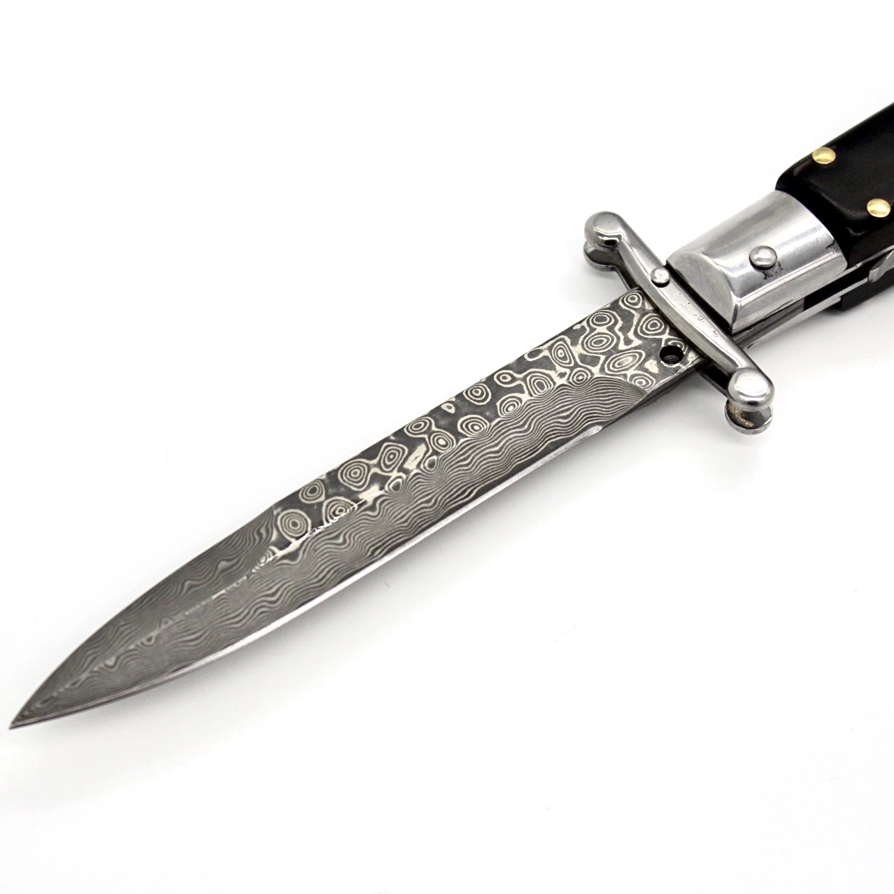 9'' T-One47 Swinguard Couteau automatique Otf Texture Switch Blade Poignée en corne